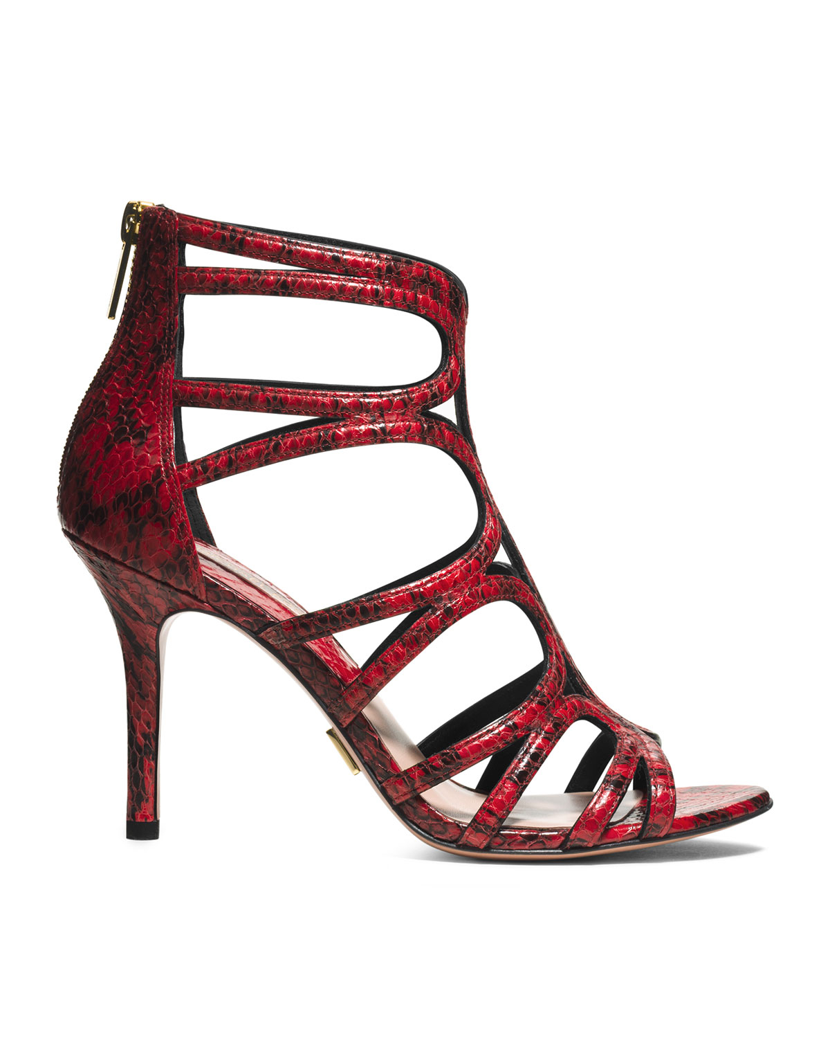 Michael kors Norma Strappy Sandal in Red | Lyst