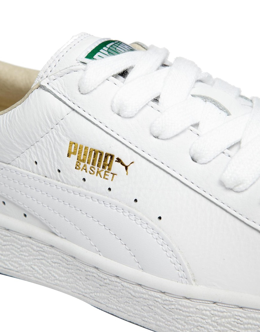 puma basket leather sneakers