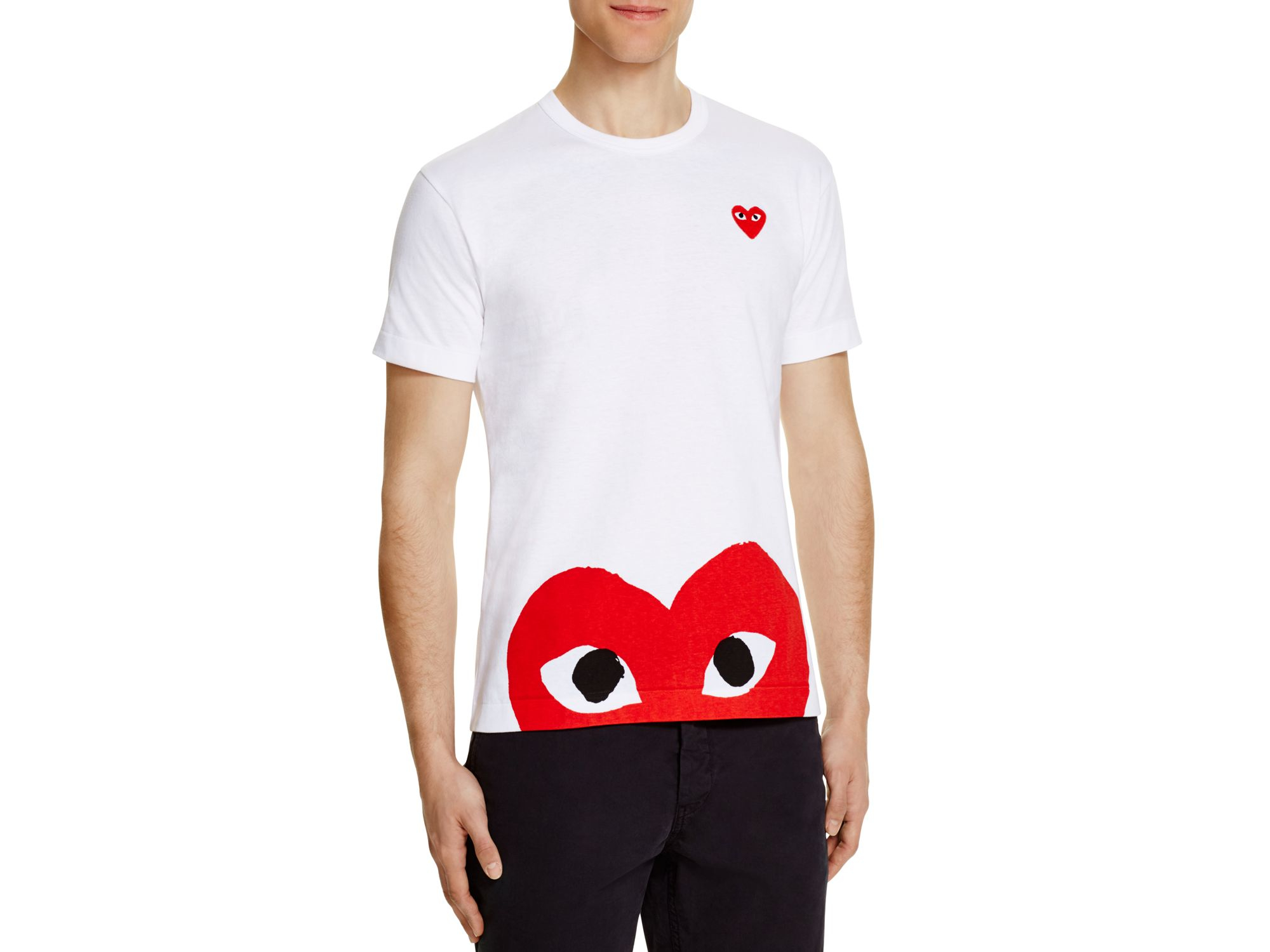 red heart with eyes shirt
