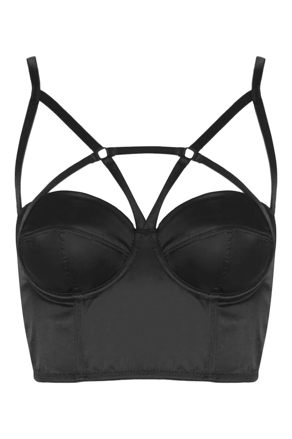 topshop black bralette