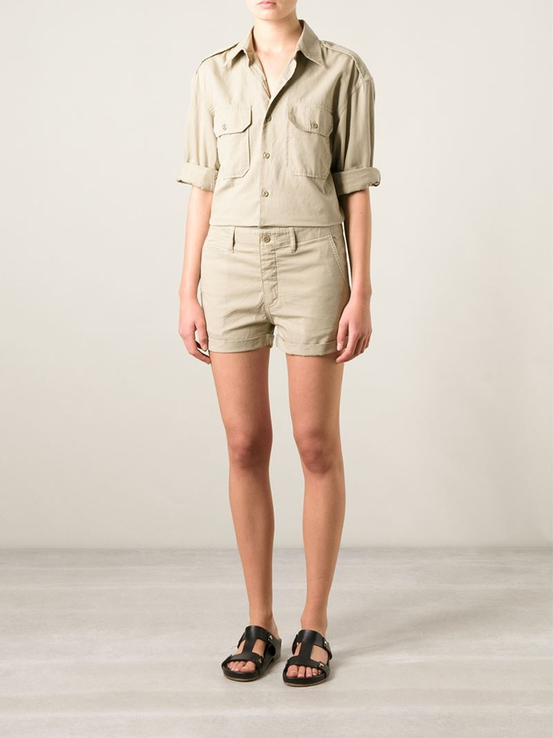 khaki safari jumpsuit