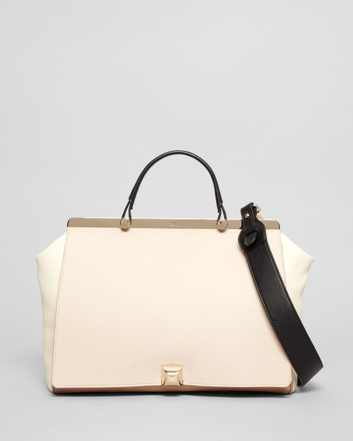 Furla Satchel Cortina Large Top Handle in Black Lyst