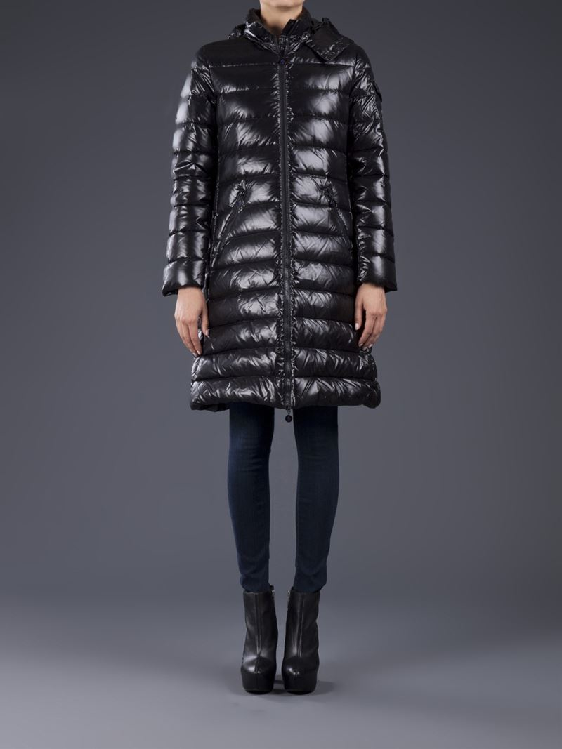 Moncler 'Moka' Padded Coat in Black | Lyst