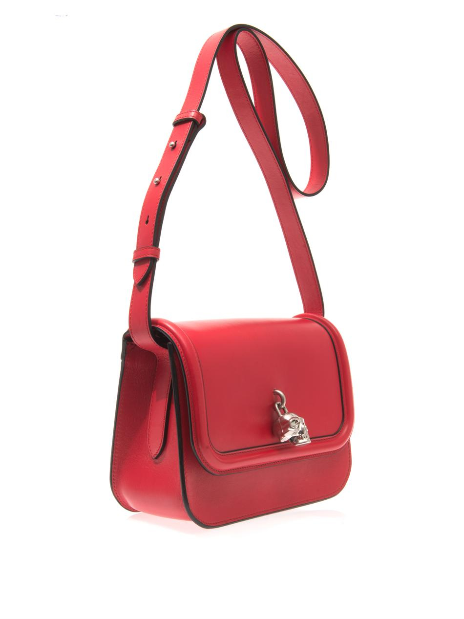 køleskab Snavs Mania Alexander McQueen Padlock Leather Crossbody Bag in Red | Lyst