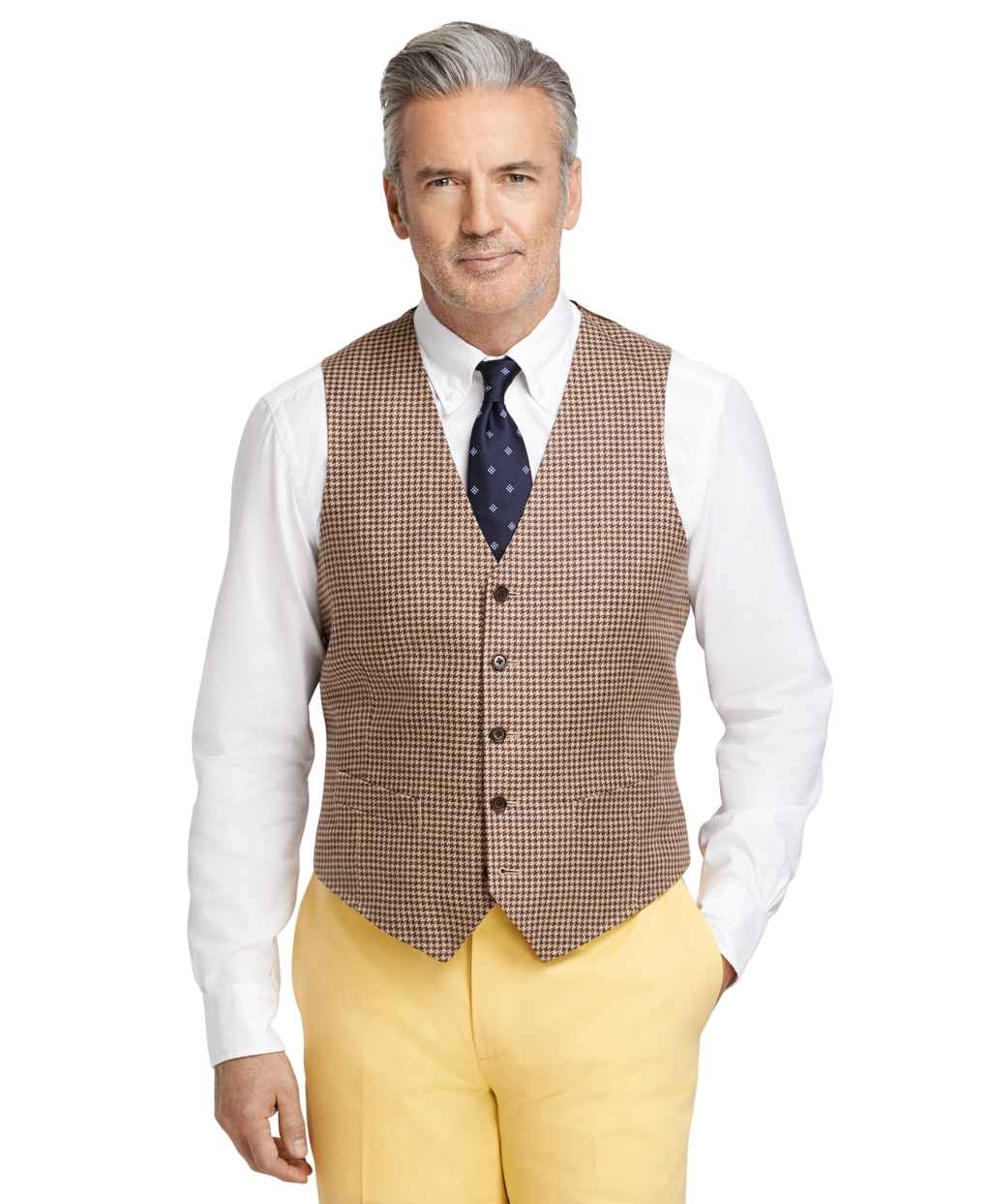 houndstooth vest mens