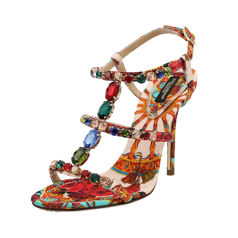 dolce gabbana embellished sandals