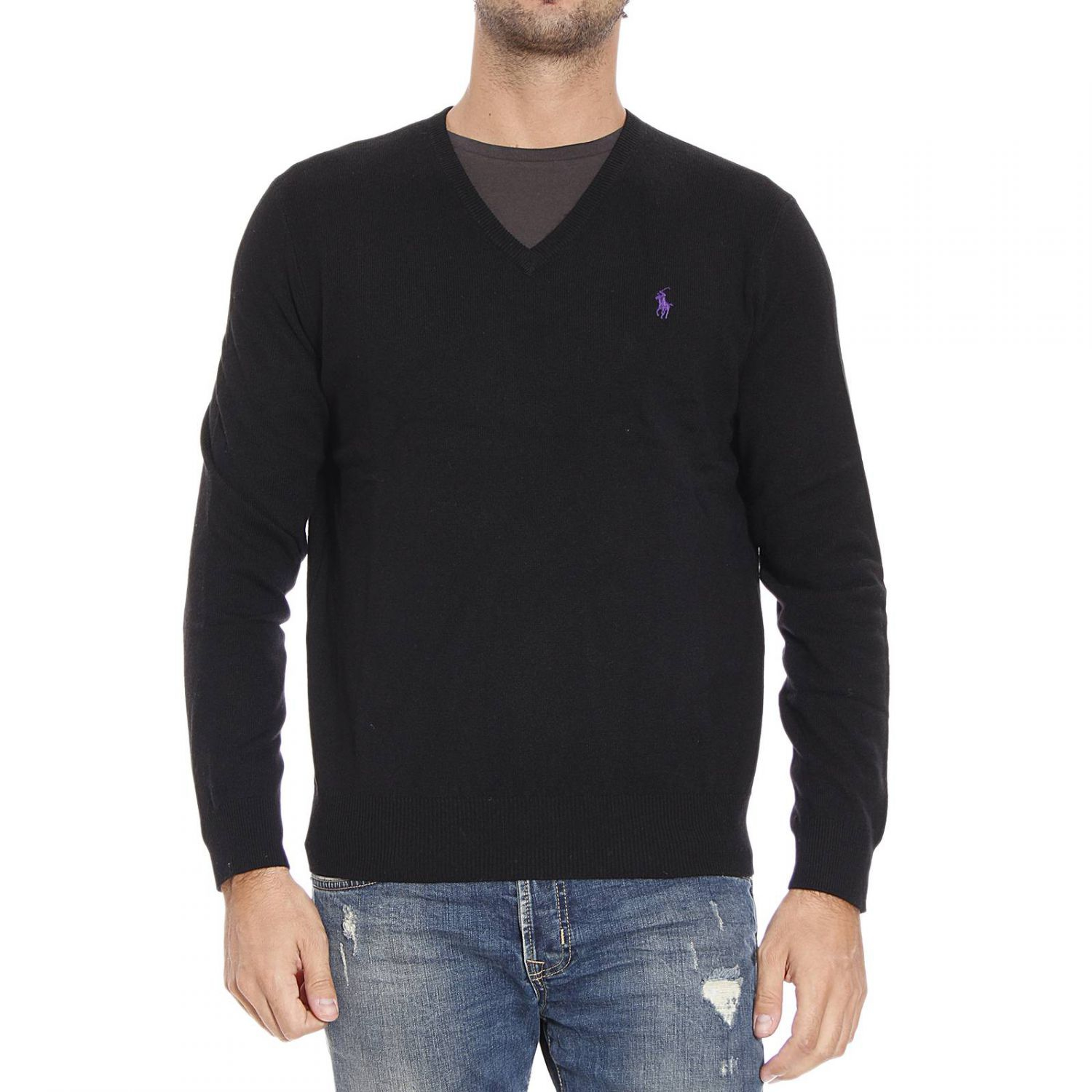 Polo Ralph Lauren Sweater in Black for Men - Lyst