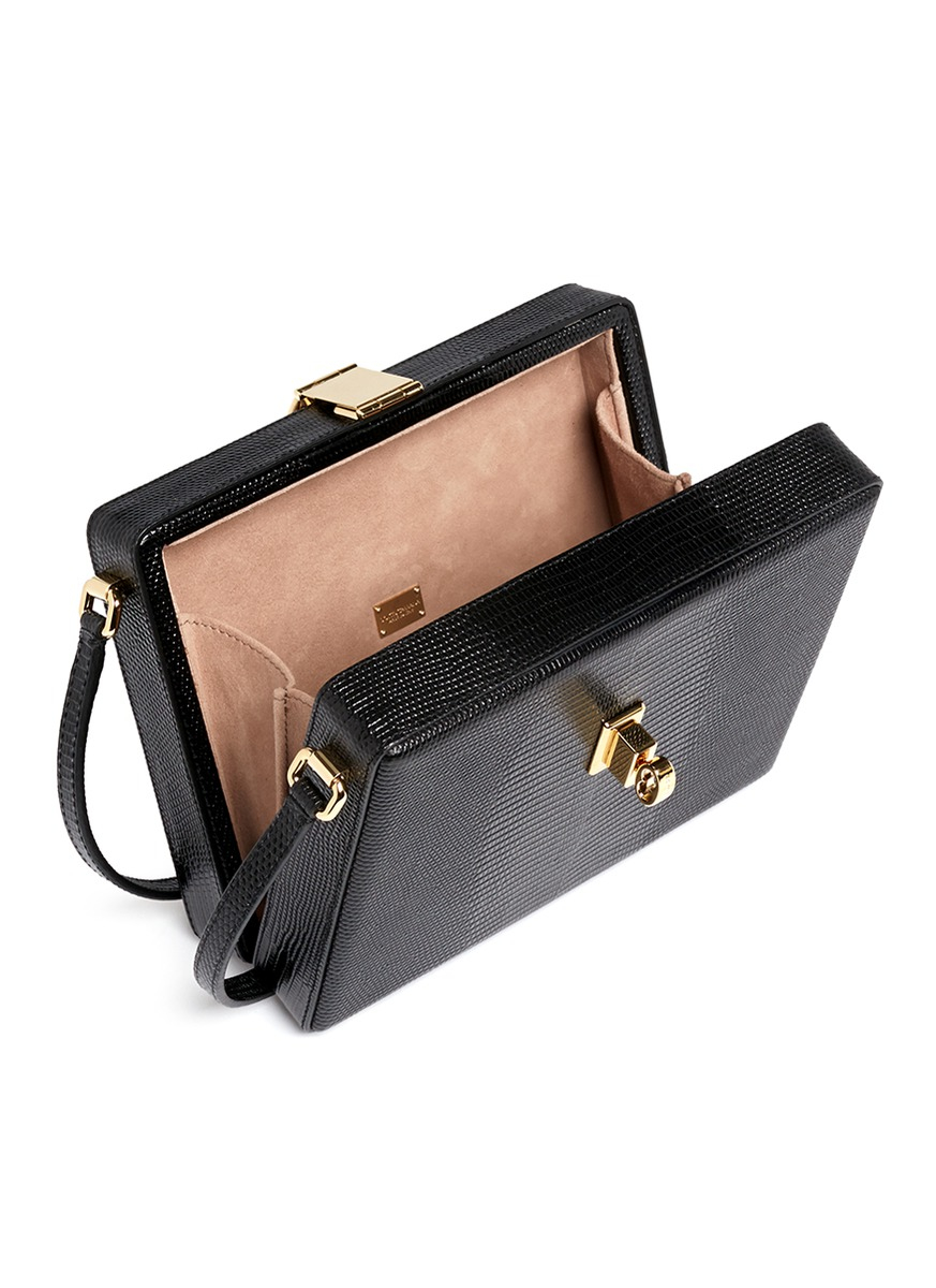 leather box purse