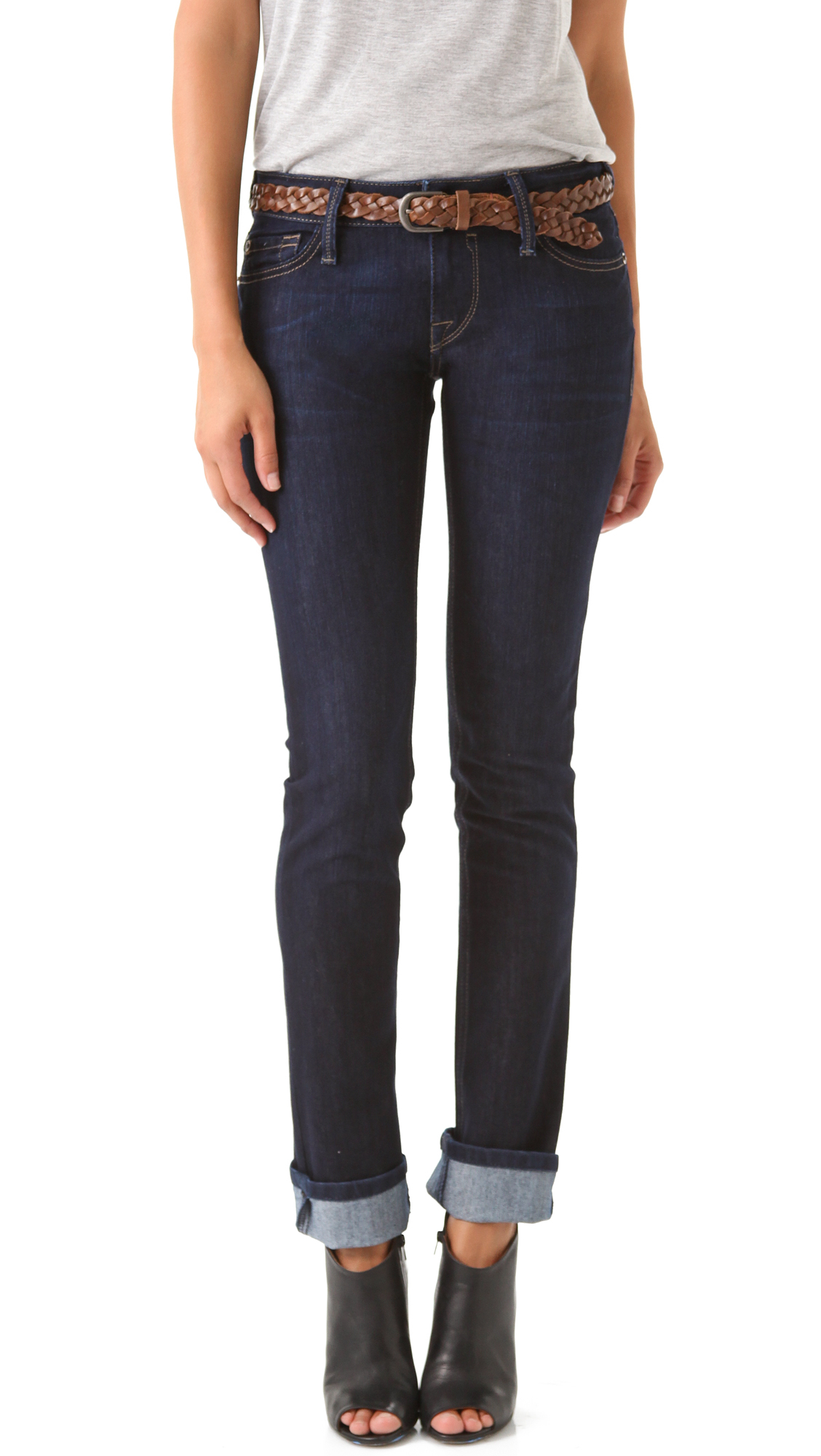 DL1961 Kate Slim Straight Leg Jeans - Mariner in Blue | Lyst