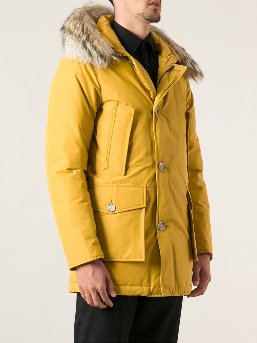 woolrich yellow parka