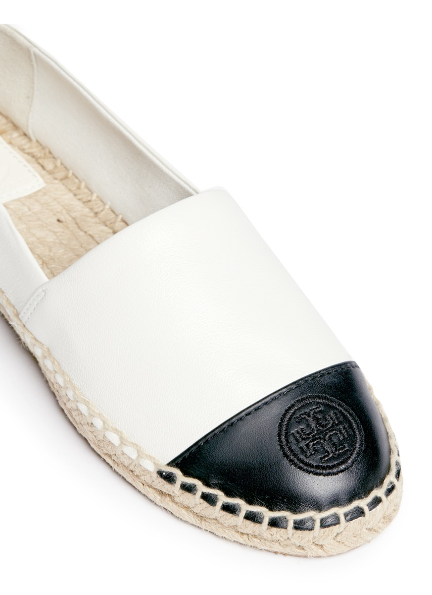 tory burch espadrille white