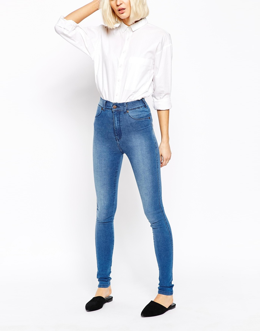 dr denim solitaire high waist super skinny jeans
