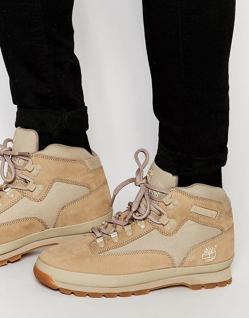 Timberland premium scarponcini stringati in pelle scarponi uomo beige mec  shopping - Stileo.it