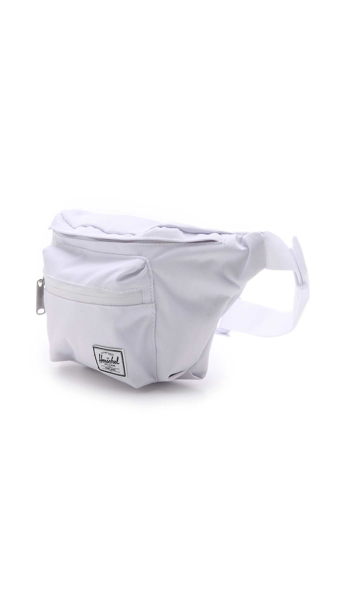 all white fanny pack