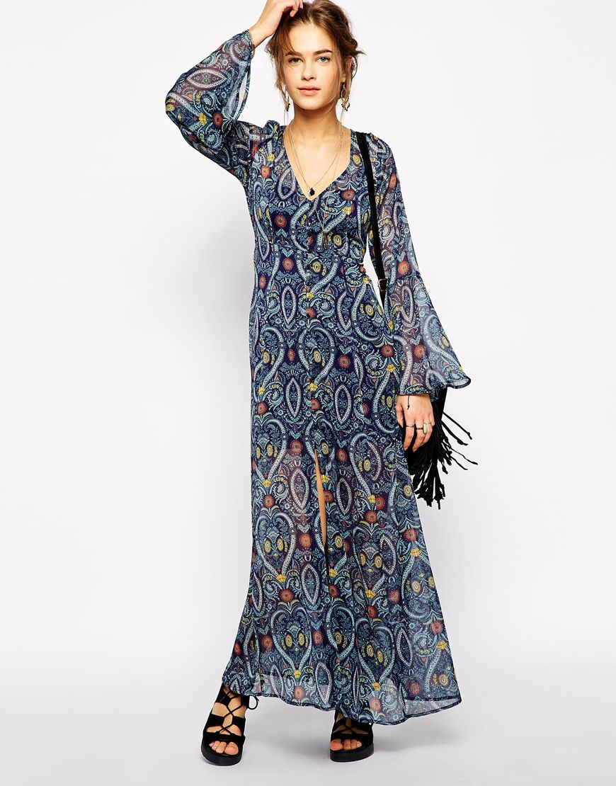 long sleeve gypsy dress