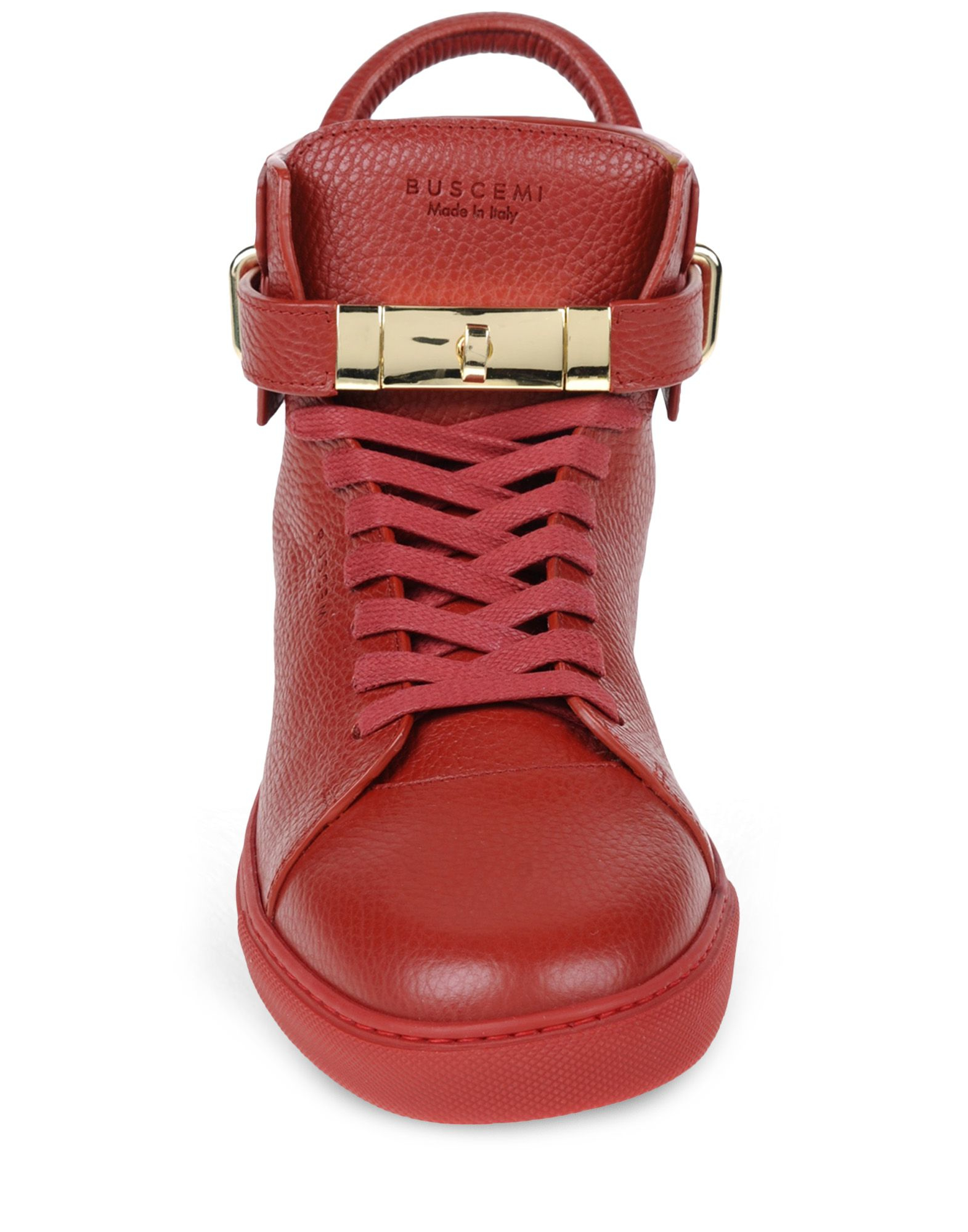 Buscemi Leather HighTop Sneakers in Red for Men Lyst Buscemi Leather HighTop Sneakers in Red for Men Lyst