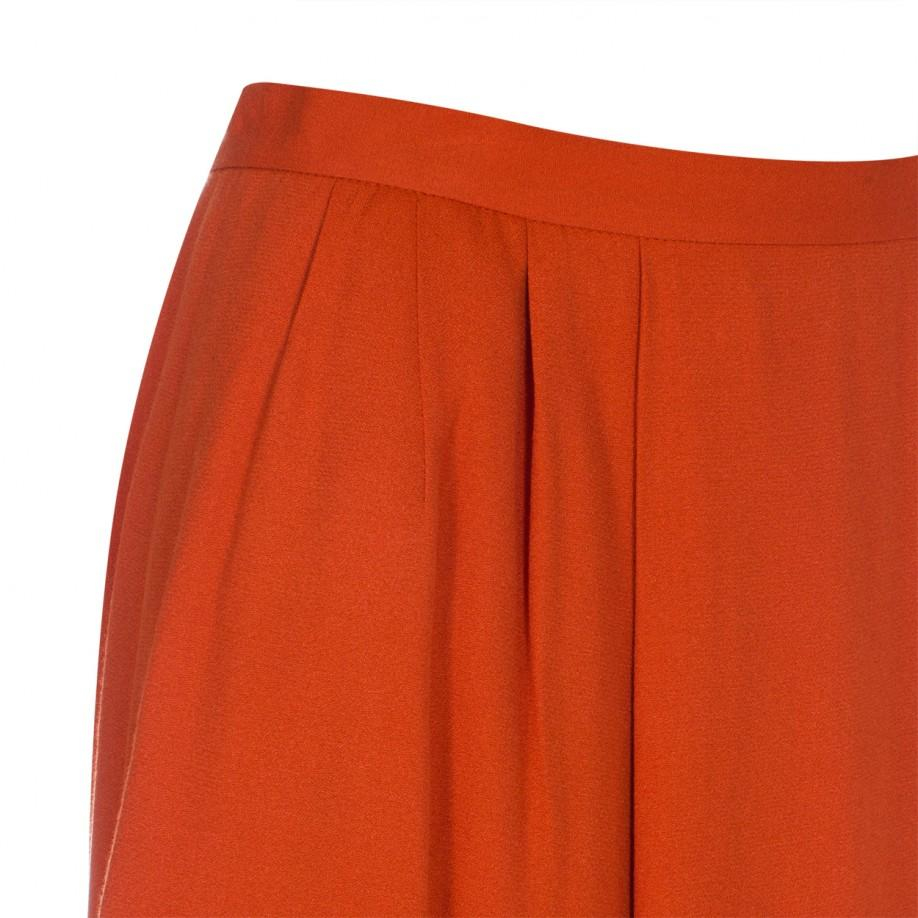 Paul smith Women's Burnt Orange Pleated Circle Skirt in Orange | Lyst