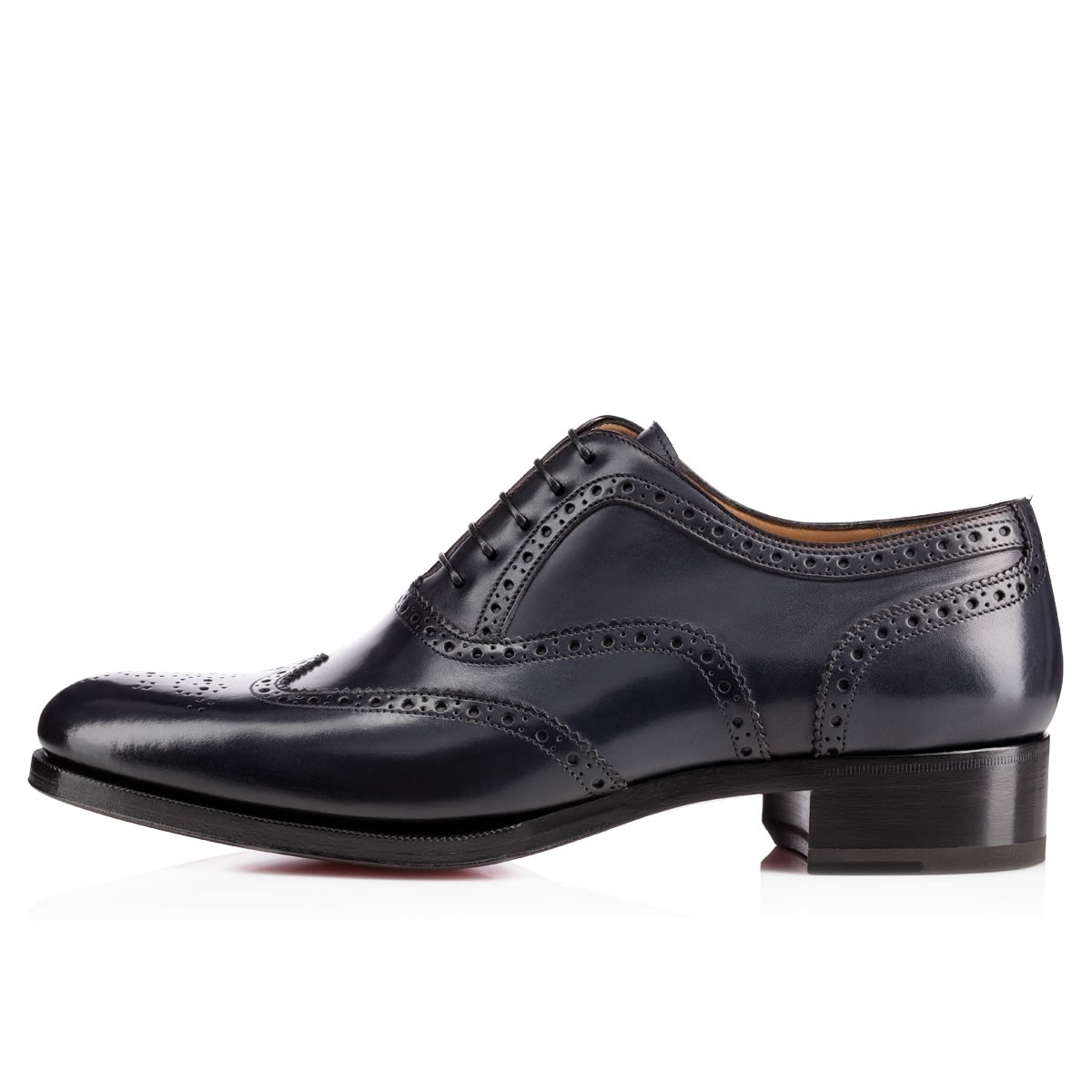 christian louboutin leather cap-toe brogue trim boots | cosmetics ... christian louboutin leather cap-toe brogue trim boots | cosmetics ...