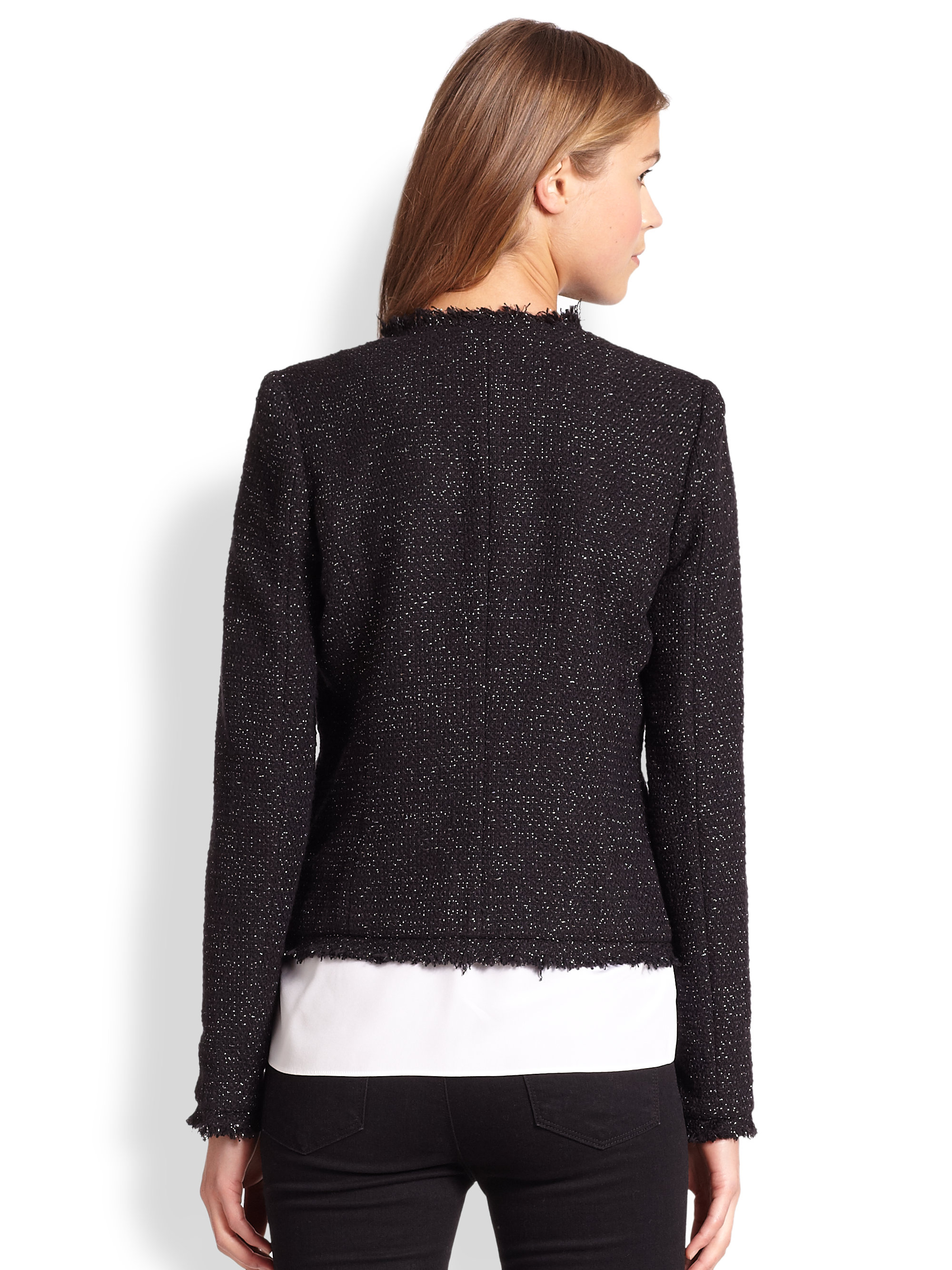 eileen fisher tweed jacket
