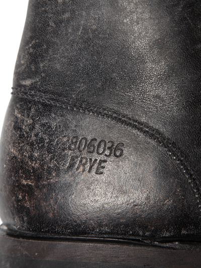 stone washed leather boots