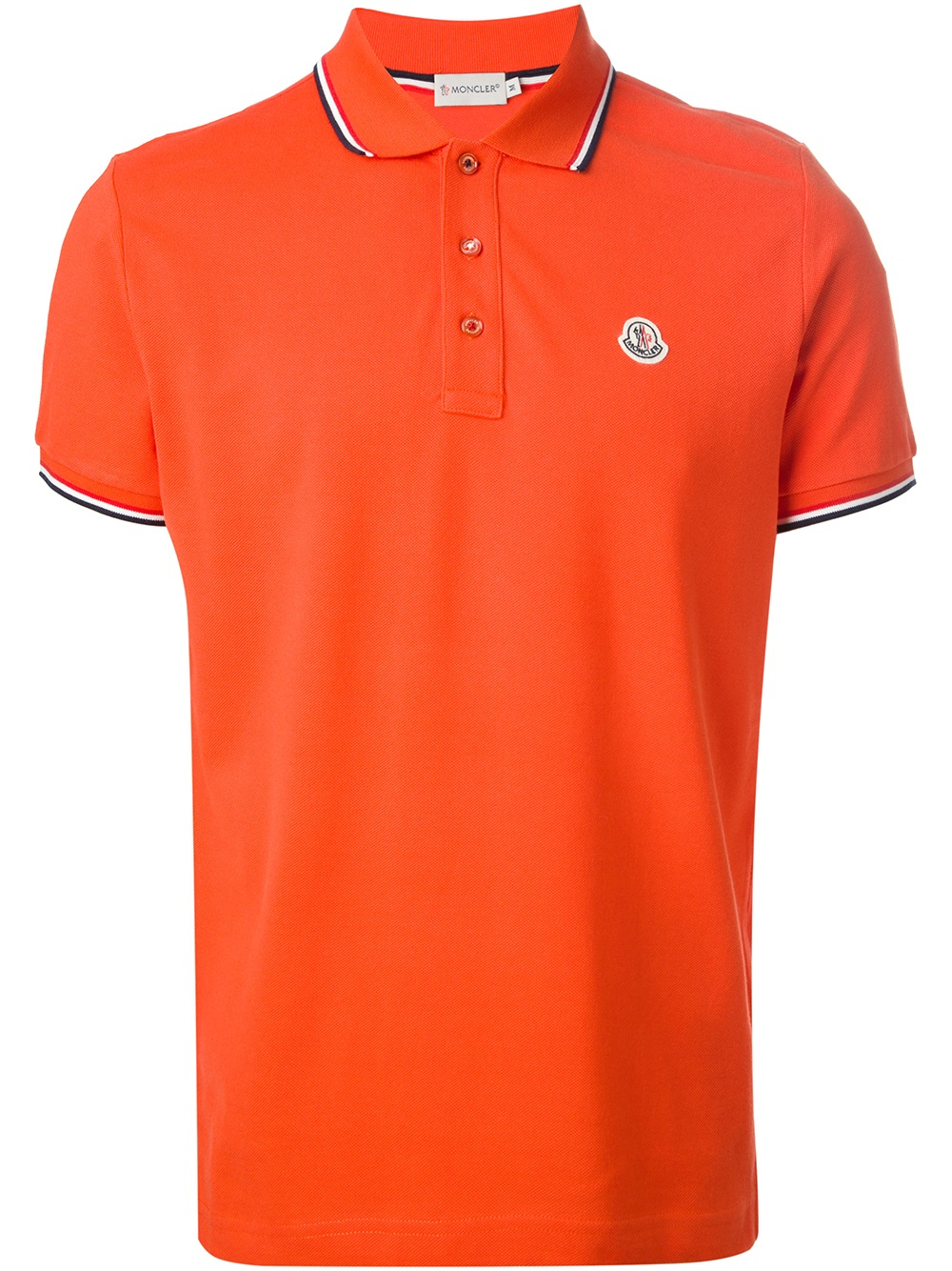 Moncler Slim Fit Polo Shirt in Red for Men | Lyst