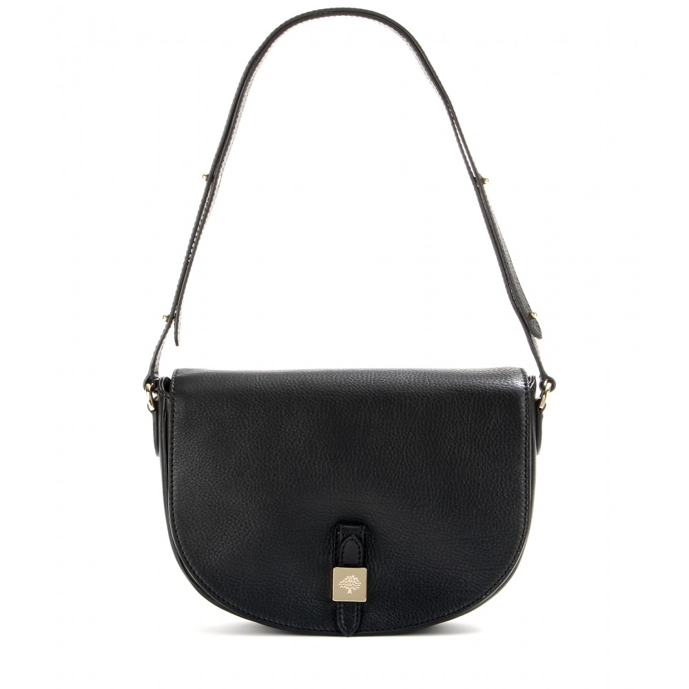 Lyst - Mulberry Tessie Leather Shoulder Bag in Black
