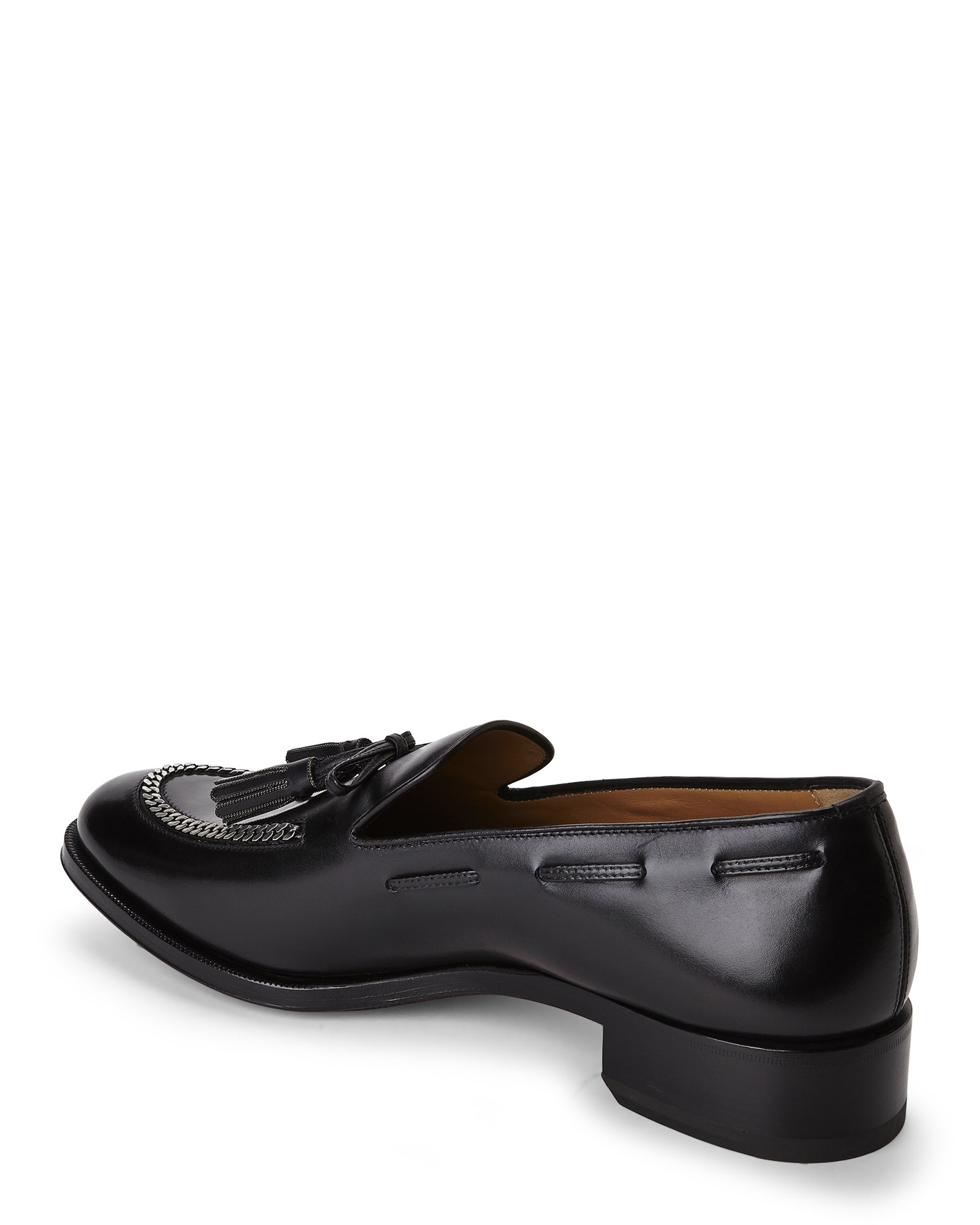 Artesur ? christian louboutin leather loafers Black tassel accent  