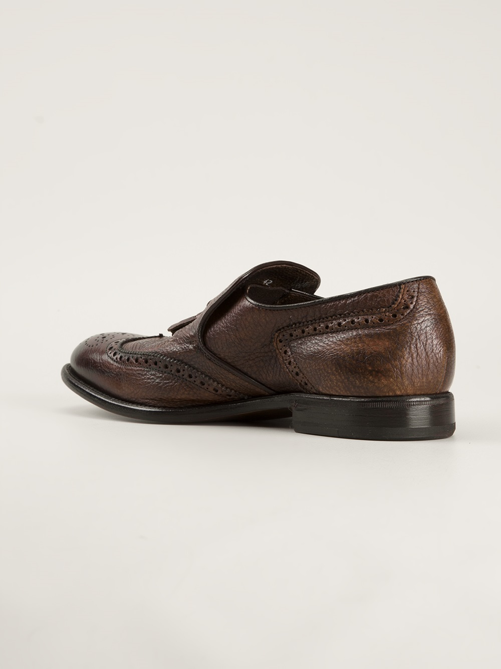 brogue loafers henderson brogue detail loafers in brown for lyst brogue loafers henderson brogue detail loafers in brown for lyst