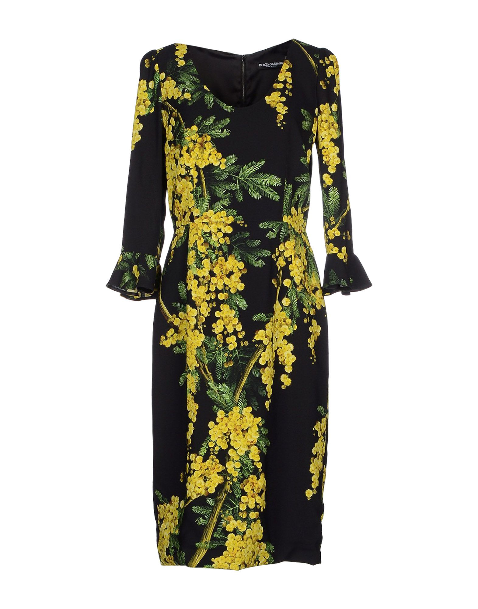 Dolce & gabbana Knee-length Dress in Green | Lyst