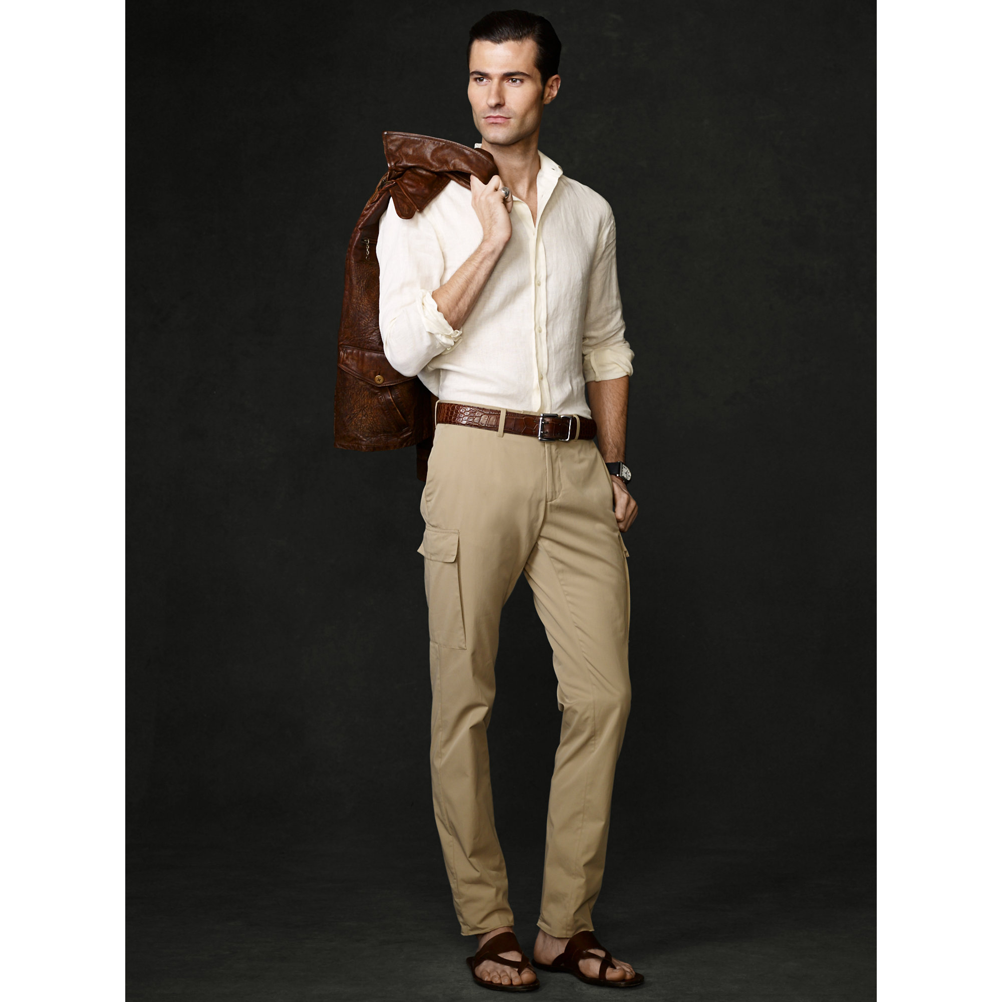 ralph lauren purple label cargo pants