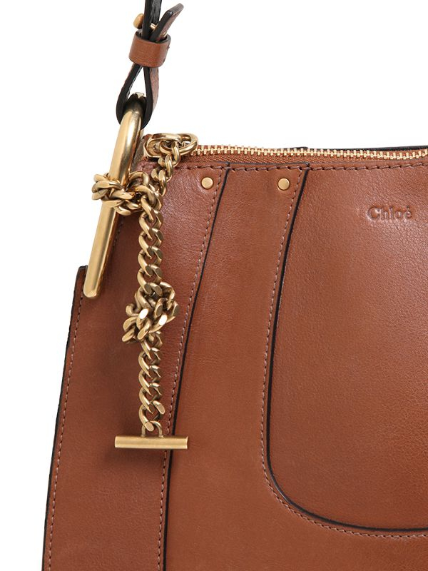 Chloé Small Hayley Smooth Leather Hobo Bag in Brown | Lyst