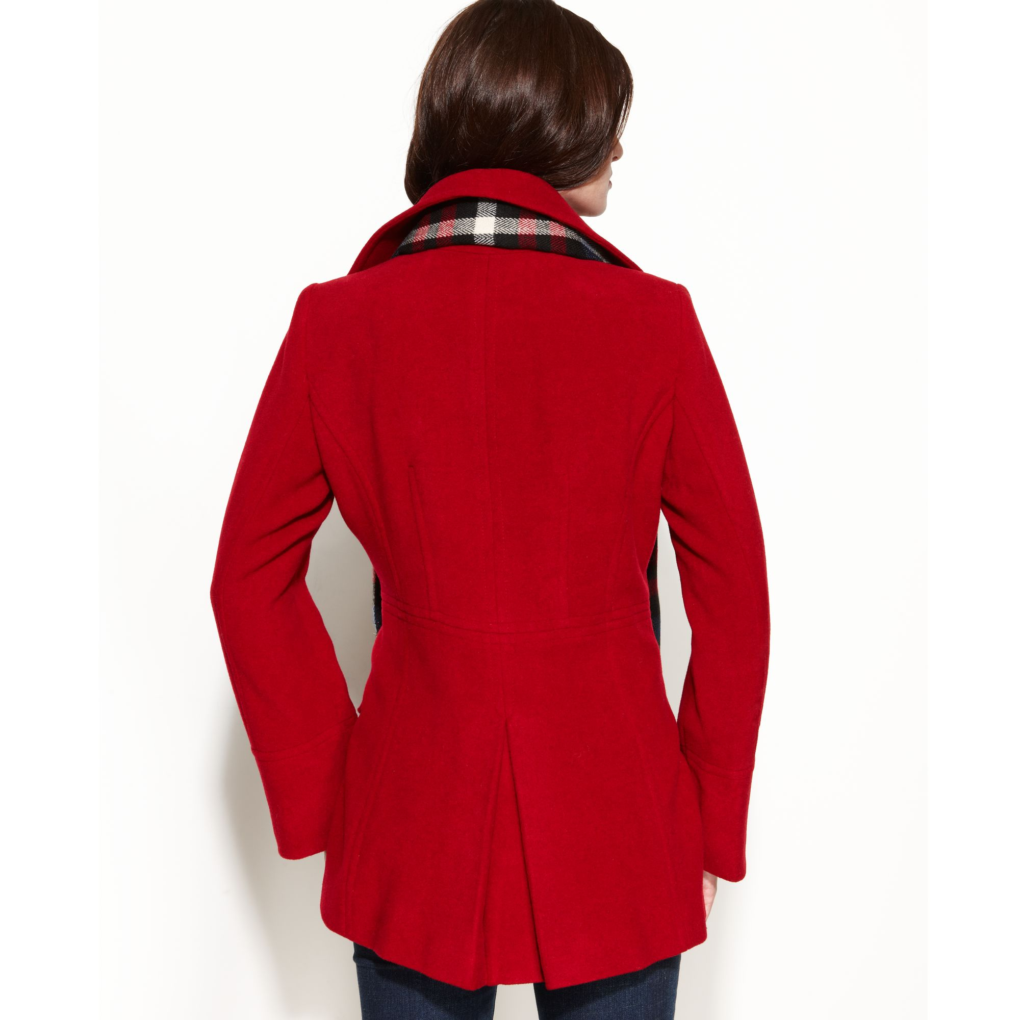 Men's Double Breasted Peacoat London Fog Women's Wool Blend