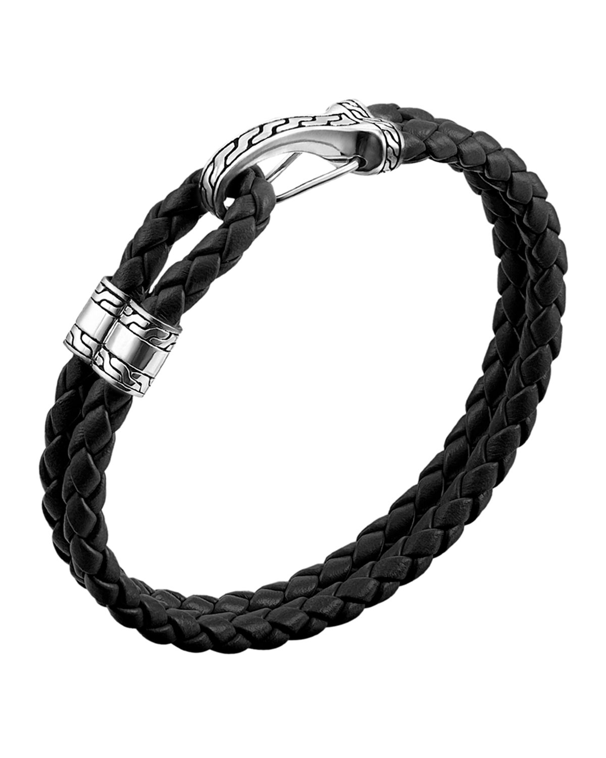 John hardy Classic Chain Hookstation Bracelet in Black for Men Lyst