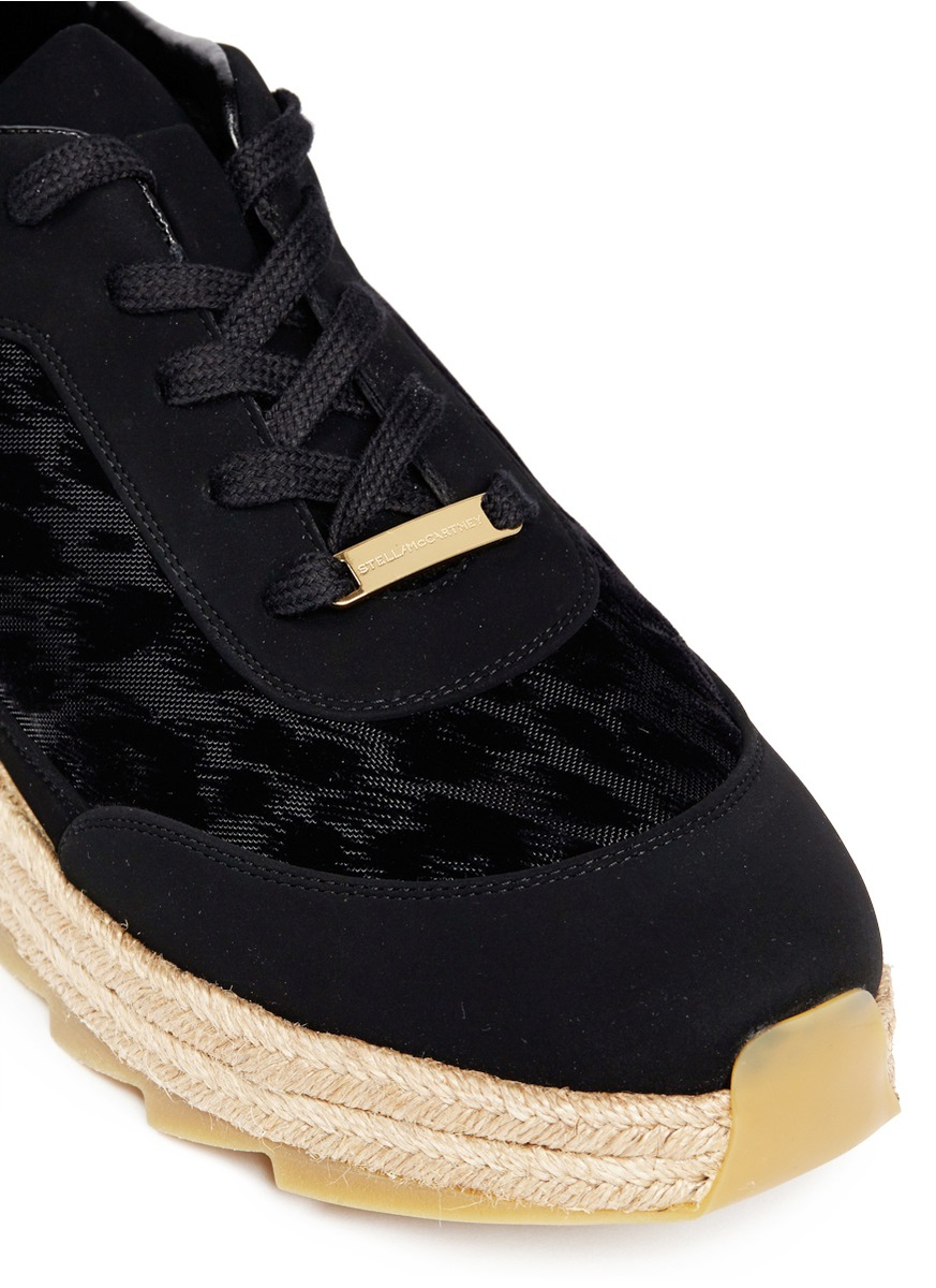 black espadrille sneakers