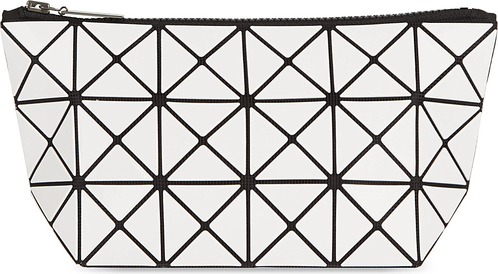 lyst bao bao issey miyake mini lucent pouch white in black lyst bao bao issey miyake mini lucent pouch white in black