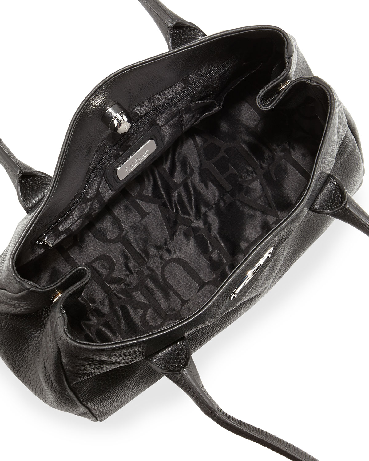 Lyst Furla Small Appa Pebbled TurnLock Tote Bag in Black