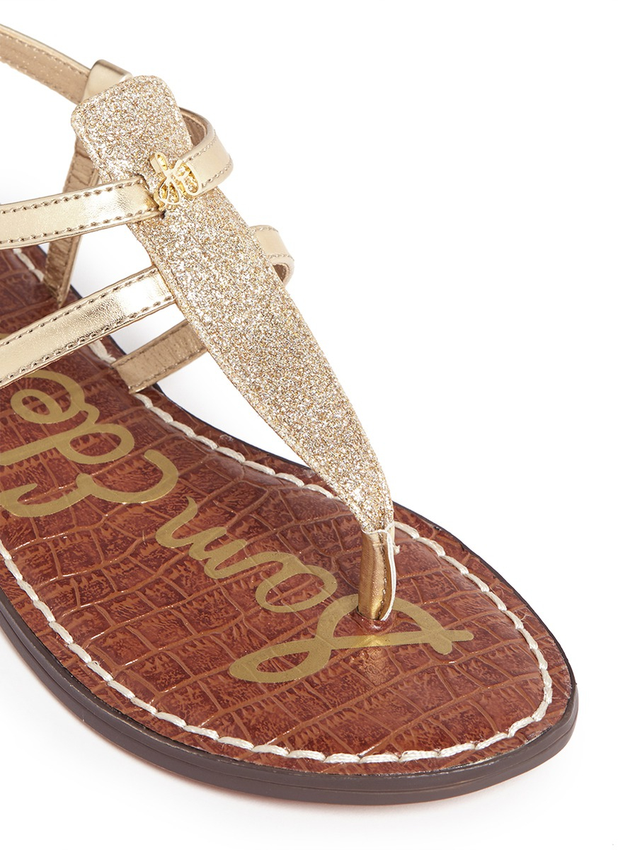 glitter thong sandals