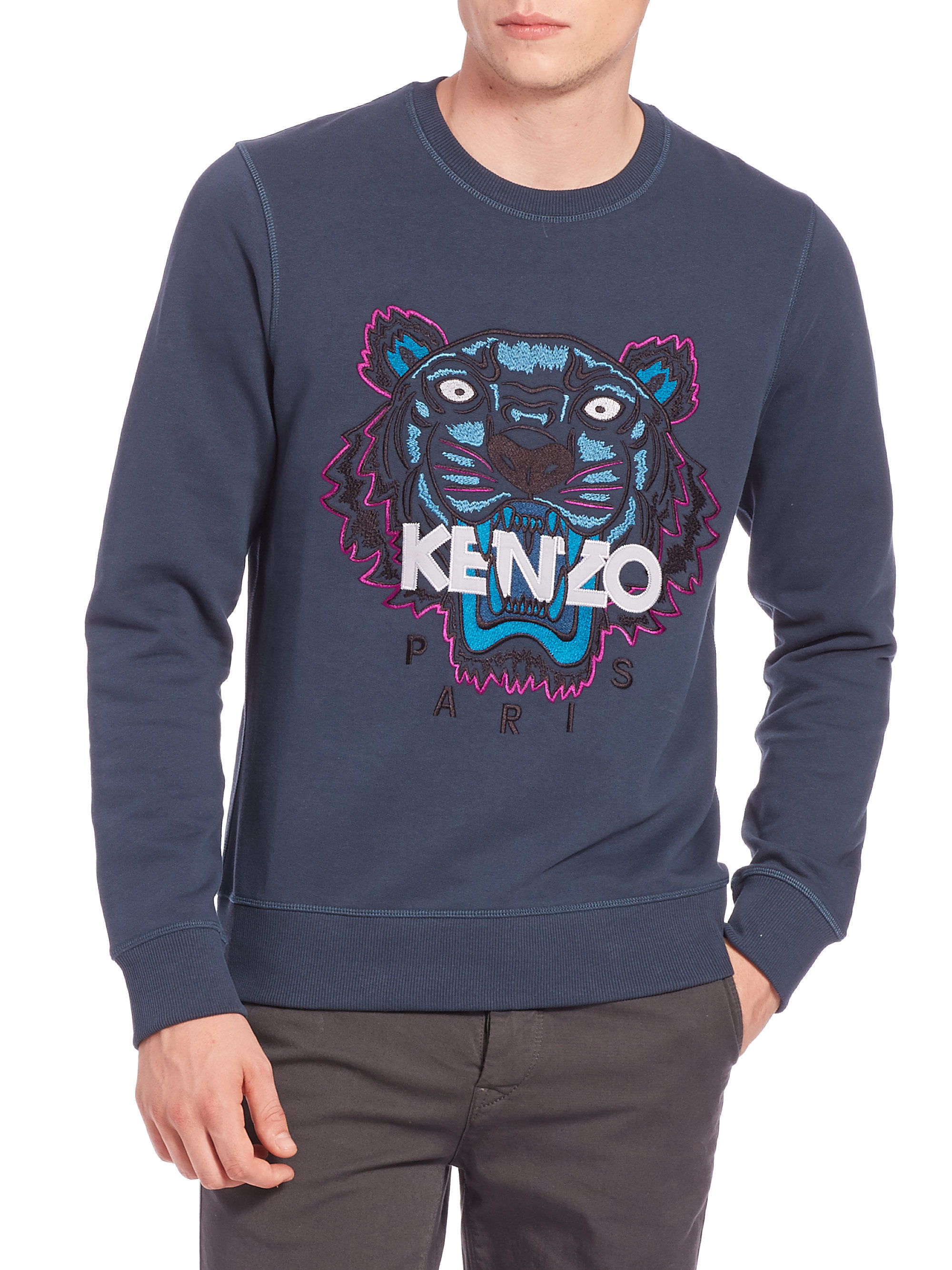 mens blue kenzo jumper
