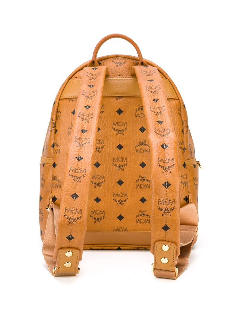 MCM Small 'dual Stark' Backpack in Brown - Lyst