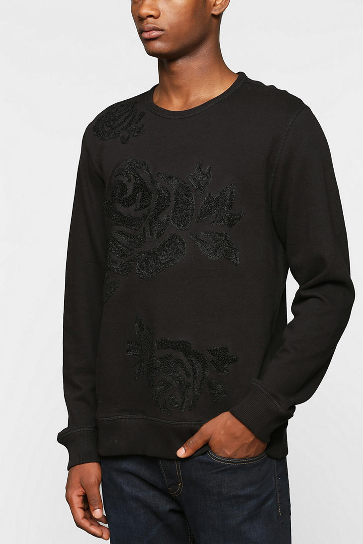 Lyst - Bdg Rose Pullover Sweatshirt in Black for Men