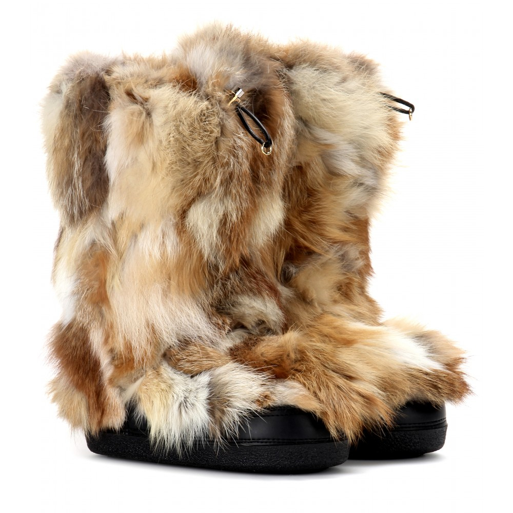 name brand fur boots