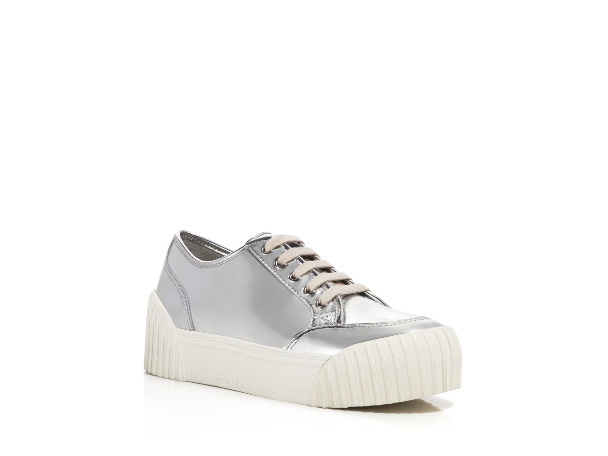marc jacobs silver sneakers