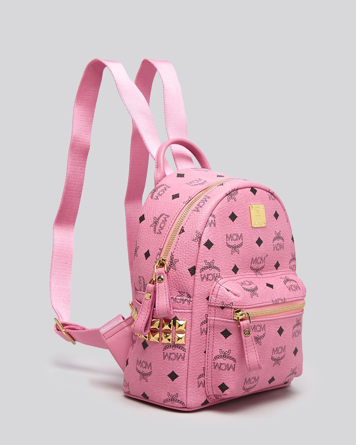 Mcm Backpack - Side Stud Mini in Pink (Pink/Gold) | Lyst
