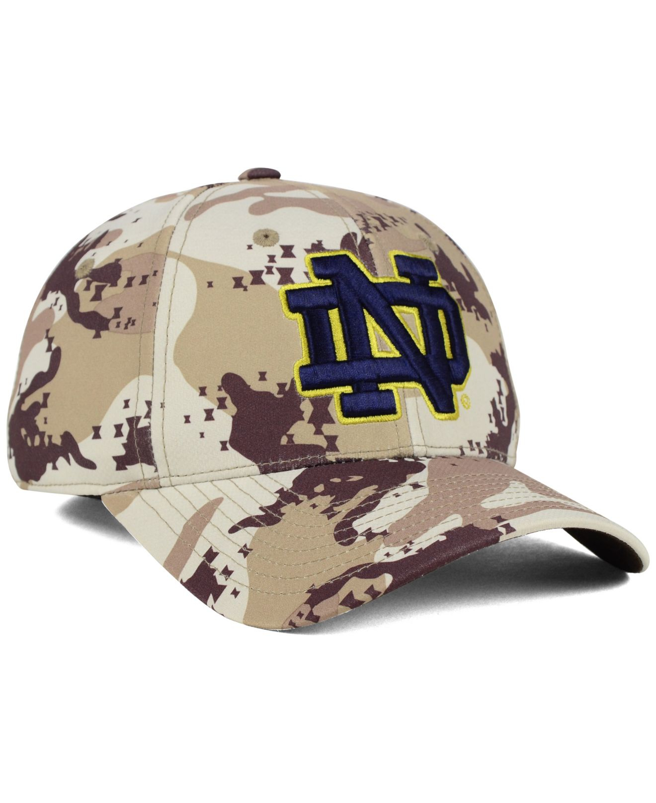 Under Armour Notre Dame Fighting Irish Camo Stretch Cap in Brown