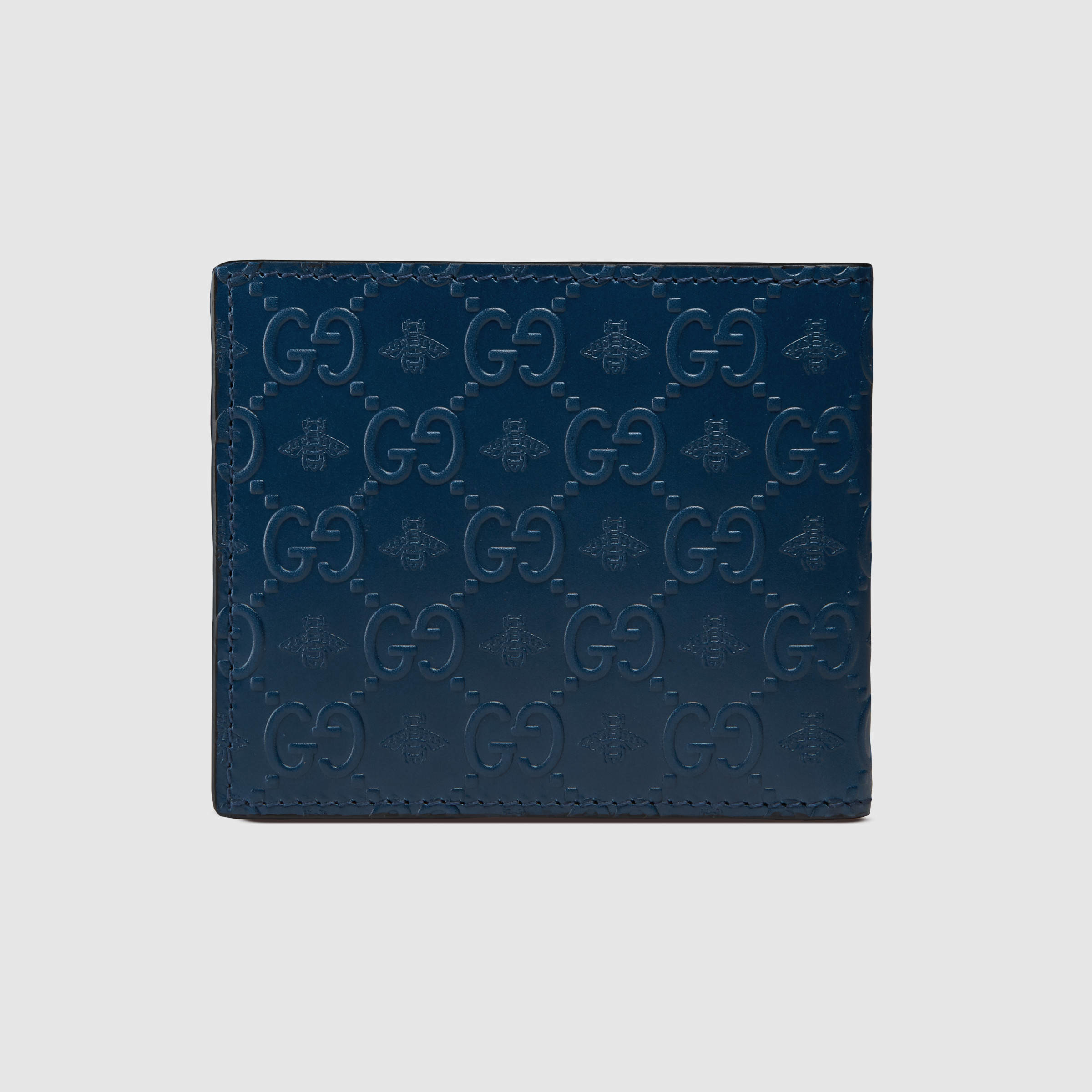 blue gucci wallet