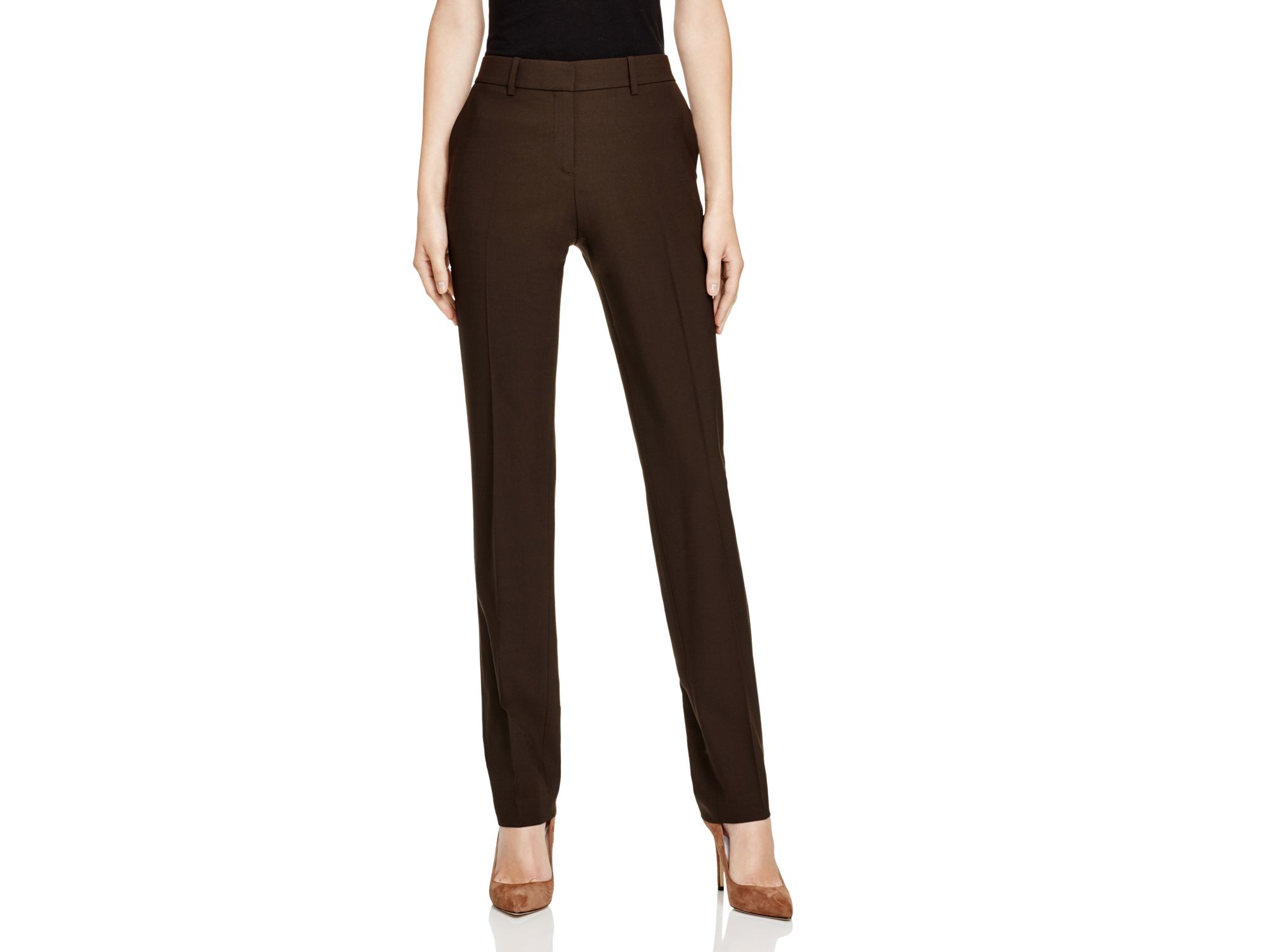 Lyst - Theory Pants - Super Slim Edition in Brown