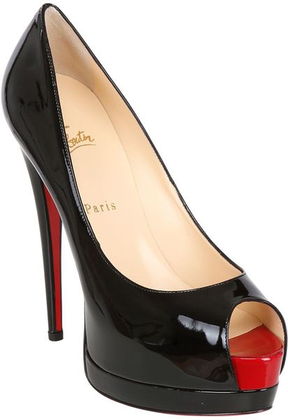 Christian Louboutin 140Mm Palais Royal Patent Leather Pumps in Black | Lyst