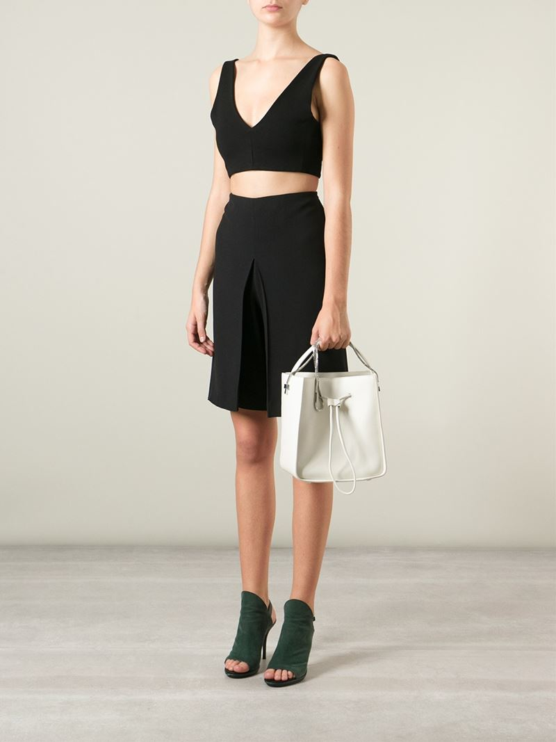 3.1 phillip lim small soleil leather bucket bolsa