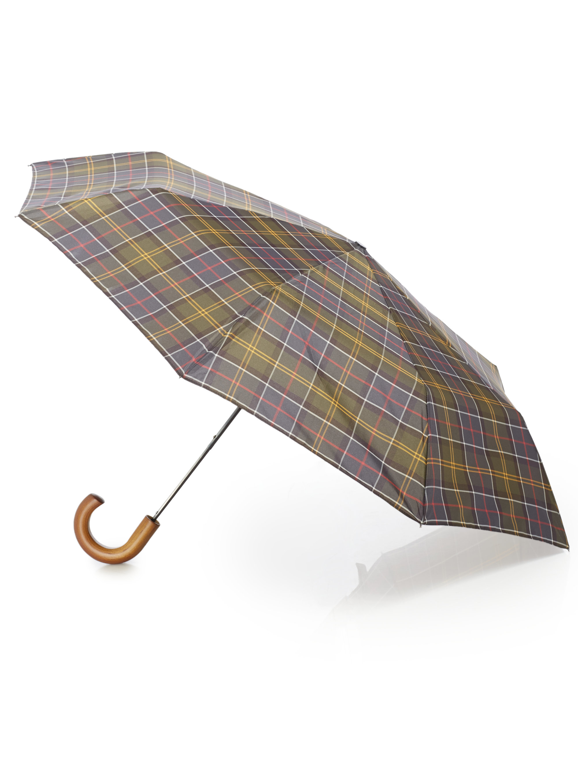 Barbour Classic Tartan Telescopic Umbrella in Brown (plaidmulti) Lyst