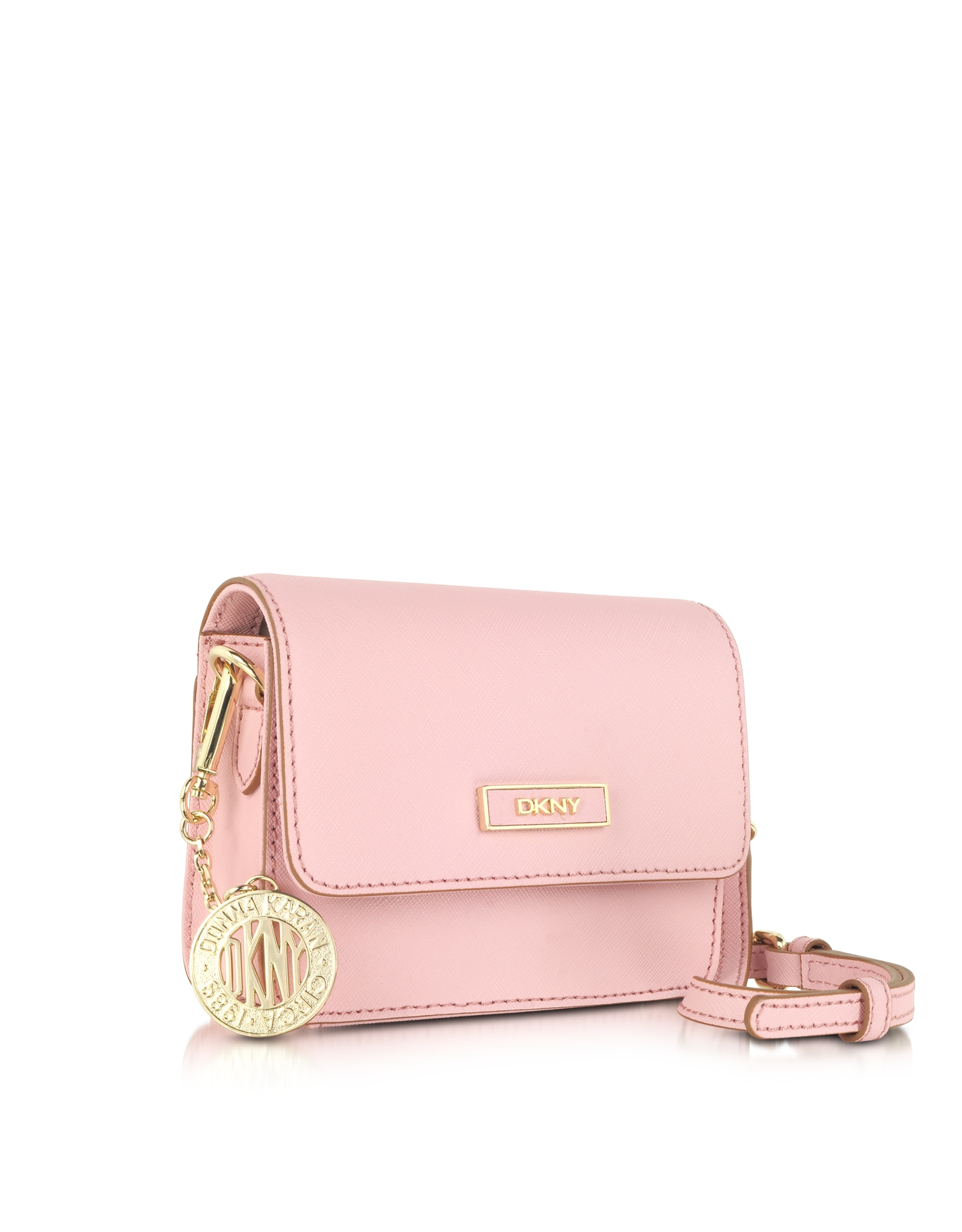 Lyst Dkny Bryant Park Mini Pink Saffiano Leather Crossbody Bag In Gallery